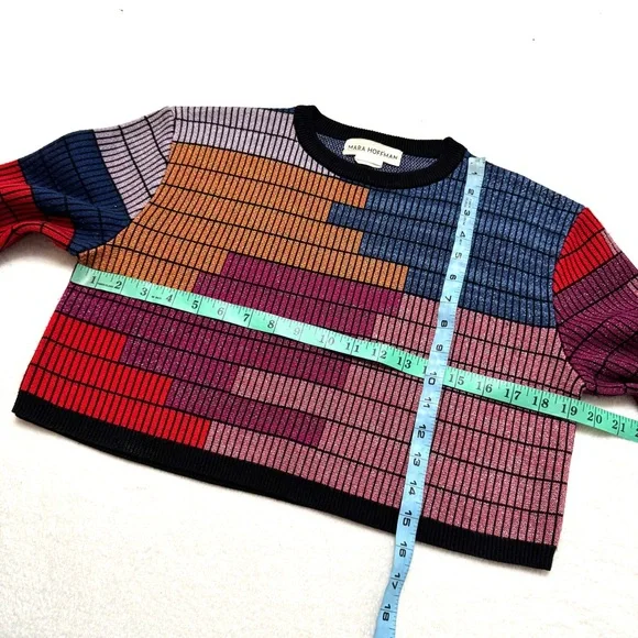 Mara Hoffman Radial Sweater Cropped Knit sz S - Picture 7 of 8